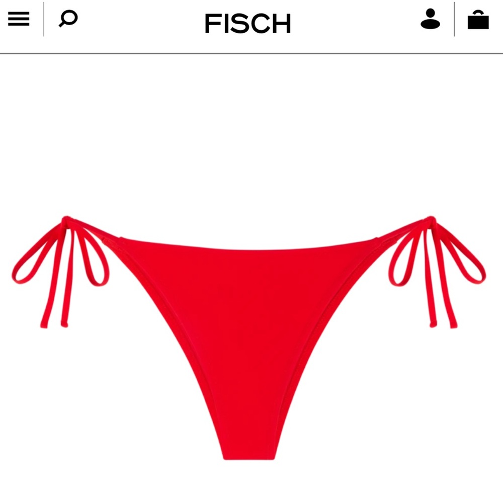 Fisch swim Chanzy bikini bottom red size xs